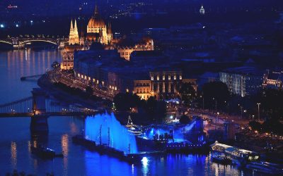 FINA 2017 Úszó nagyszínpad a Dunán