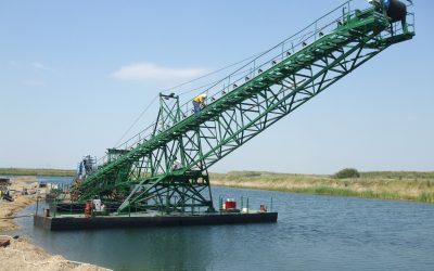 IGRICI 150 t/h vedersoros kotró szállítószalagrendszere